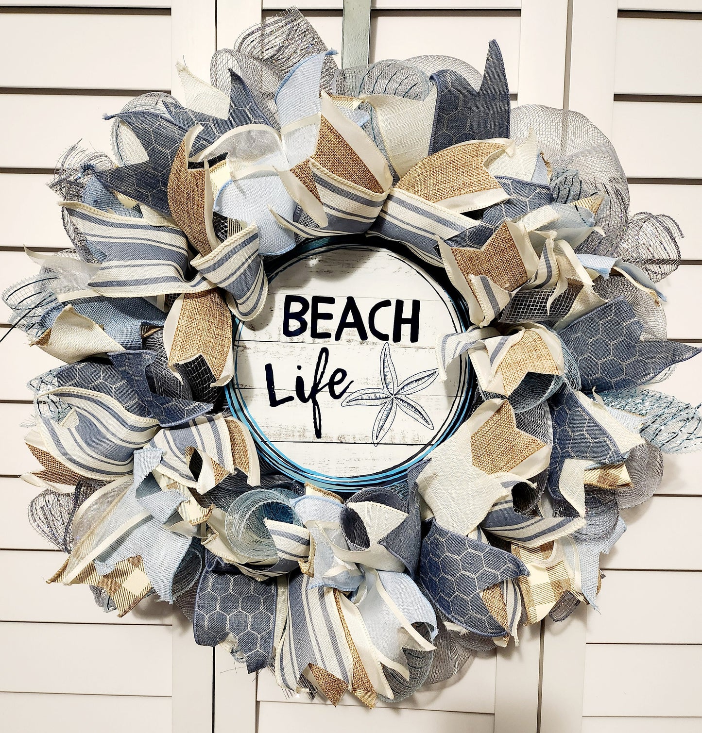 Beach Life Handmade Wreath #1