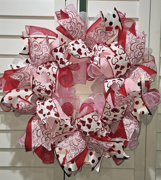 Valentine's Day Door Wreath Heart Wreath